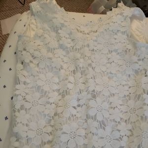 Floral white dress